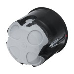 f-tronic 7500064 HW Geräte-Verbindungsdose, BS3500TC, für Holzbau, Ø68mm, t=62mm, Rohreinführung 4x M20 