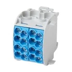 f-tronic 7730011 Hauptleitungsabzweigklemme, 25mm², 1polig, CU/AL, blau, Doppelblock, HLAK1p25DALUbl 