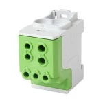 f-tronic 7730044 Unterverteilungsblock 200A, 1polig,grün/gelb,CU,UVB200gnge, 1x70mm²+1x35mm²+6x16mm² 
