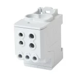 f-tronic 7730045 Unterverteilungsblock 200A, 1polig,grau,CU/AL, UVB200ALUgr, 1x70mm²+1x35mm²+6x16mm² 