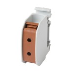 f-tronic 7730051 Reihenklemme 16mm², 1polig, braun, CU/AL, RKA16br 