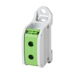 f-tronic 7730055 Reihenklemme 50mm², 1polig, grün/gelb, CU/AL, RKA50gnge 