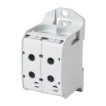 f-tronic 7730075 Reihenklemme 95mm², 1polig, 4 Anschlüsse, grau, CU/AL, RKA95-1-4gr 