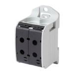 f-tronic 7730079 Reihenklemme 95mm², 1polig, 4 Anschlüsse, schwarz, CU/AL, RKA95-1-4sw 