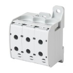 f-tronic 7730080 Reihenklemme 95mm², 1polig, 6 Anschlüsse, grau, CU/AL, RKA95-1-6gr 