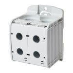 f-tronic 7730100 Reihenklemme 300mm², 1polig, 4 Anschlüsse, grau, CU/AL, RKA300-1-4gr 
