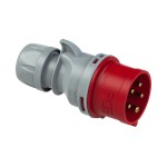 PC Electric 025-6TT Stecker 32A 5p schraublos CEE-Stecker 6h rot IP44 schraublose Klemme 