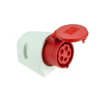 PC Electric 125-6 Wanddose 32A 5p 5-polig 6h IP44 rot Kunststoff 400 V (50+60 Hz) 