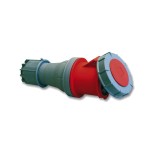 PC Electric 245-6 Kupplung 125A 5p 5-polig 6h IP67 rot Kunststoff Schraubklemme gerade Verschraubung 400 
