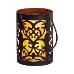 Hellum 300277 Metall-Laterne mit LED-Kerze gelb 