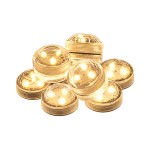 Hellum 523072 LED-Teelichter 6er-Set IP68 für LED - Teelicht extrahell weiß 
