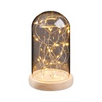 Hellum 523713 LED-Glasglocke LED-Glas-Glocke mit 6h Timer 15 x 24 mm weiß 