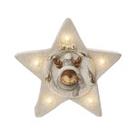 Hellum 524048 LED-Figurg LED-Stern Rentier 400 x 390 x 150 mm weiß 