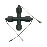 Hellum 555974 Kreuzverbindung Kupplung/Verbinder X-Form grün 