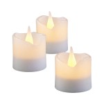 Hellum 572100 LED-Wachskerzen H:4, 2cm 6er Set für Kerzenfarbe weiß 4,2cm 