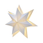 Hellum 578010 LED-Papierstern Papier-Stern - doppellagig 20 x 4 x 25 mm 