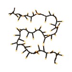 Hellum 578225 LED-AppClusterlichterkette Außen-Transformator (TÜV/GS) 25 x 10 x 20 mm amber (Bernstein) 