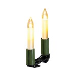 Hellum 801545 LED-Schaftkerzenkette 15er 2 x 1,5 m für Innenbeleuchtung 420 x 230 x 60 mm weiß 