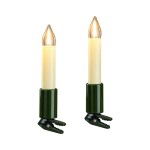 Hellum 845563 LED-Filament-Kerzenkette 2x1,5m für LED-Filament-Schaftkerzenkette weiß 