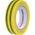HellermannTyton Flex15GNYE15x10m PVC Isolierband grün-gelb 