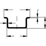 Niedax 2934/2 SL Tragschiene 2 Meter 