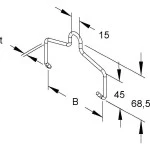 Niedax REBA 50 DV Einhängebügel 