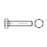Weber W0093312006011510 Sechskantschraube 933 8.8 12x60 verzinkt 