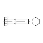 Weber W009311005011511 Sechskantschraube 931 8.8 10x50 verzinkt 