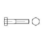 Weber W009311005011511 Sechskantschraube 931 8.8 10x50 verzinkt 