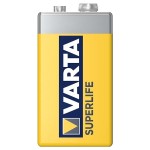 Varta 2022 Batterie Superlife E E-Block/6F22,Zink-K. 12 Stück 