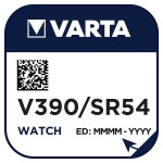 Varta V 390 Uhren-Batterie 1,55V/59mAh/Silber 