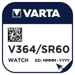 Varta V 364 Uhren-Batterie 1,55V/17mAh/Silber 10 Stück 