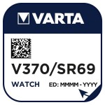 Varta V 370 Uhren-Batterie 1,55V/30mAh/Silber 