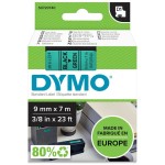 Dymo 40919 D1 Schriftband 9mm/7m schwarz auf grün 