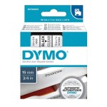 Dymo 45800 D1 Schriftband 19mm/7m schwarz auf transparent 