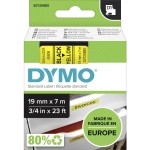 Dymo 45808 D1 Schriftband 19mm/7m schwarz auf gelb 