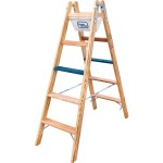 ILLER-LEITER 2104-7 Holz Stufen Stehleiter ERGO Plus 2x4 Stufen 