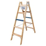 ILLER-LEITER 2108-7 Holz Stufen Stehleiter ERGO Plus 2x8 Stufen 