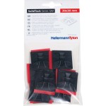 HellermannTyton QM30APTI-PA66-BK Klebesockel 30x30mm schwarz 10 Stück 