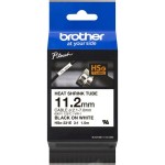 Brother HSe-231E Schrumpfschlauchkassette weiß schwarz 11,2mm 1,5 Meter 