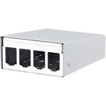 Metz Connect 130861-0402-E AP-Gehäuse leer E-DATmodul 4er reinweiß 