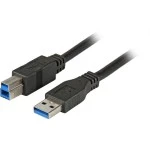 E F B K5236.1,8 USB-Verbindungskabel A-B 1,8m USB 3.0 schwarz 