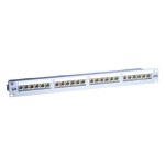 Metz Connect TN E-DAT C6 MP24 mod 24-Port Panel E-DAT C6 1HE Alu modular LSA 