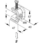 Niedax PKS M8/10-40 F Profilklemme 