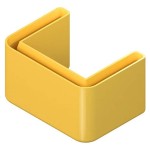 Niedax SKU 4530 Schutzkappe für Profilenden gelb 