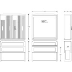 uesa A120-M-1100 Normschrank IP44 1100x1115x320mm 