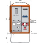 Walther WAV0100R1 Anschlussverteilerschrank 22kVA mit Zählerplatz 