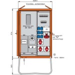 Walther WAV0170BR1 Anschlussverteilerschrank 44kVA mit Zählerplatz 