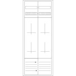 Eaton ZSD-4Z-1400 Zähler-Komplettschrank 3-Punktbefestigung 