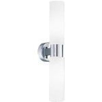 Böhmer 31316 chr Bad-Wandleuchte C35 2x40W E14 chr 